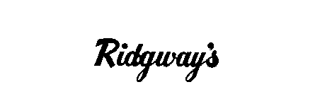 RIDGWAY'S