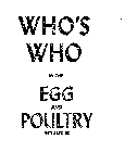 WHO'S WHO IN THE EGG AND POULTRY INDUSTRIES