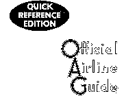 QUICK REFERENCE EDITION OFFICIAL AIRLINE GUIDE