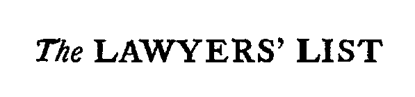 THE LAWYERS' LIST
