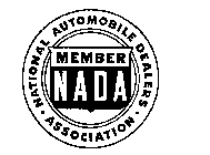 NADA MEMBER NATIONAL AUTOMOBILE DEALERS ASSOCIATION