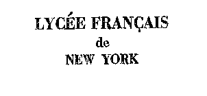 LYCEE FRANCAIS DE NEW YORK