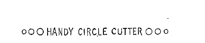 HANDY CIRCLE CUTTER