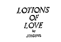 LOTIONS OF LOVE BY JERGENS