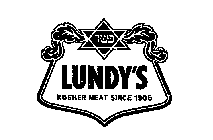 LUNDY'S KOSHER MEAT SINCE 1905 