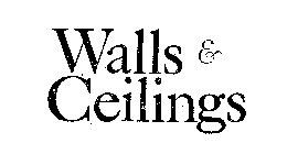 WALLS & CEILINGS