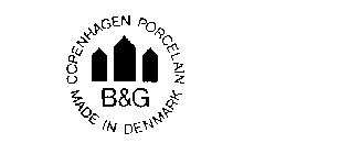 B & G COPENHAGEN PORCELAIN MADE IN DENMARK