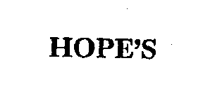 HOPE'S