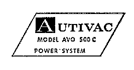 AUTIVAC MODEL AVO 500 C POWER SYSTEM 