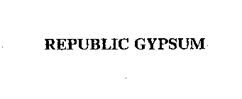 REPUBLIC GYPSUM