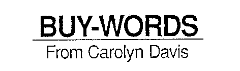 BUY-WORDS FROM CAROLYN DAVIS