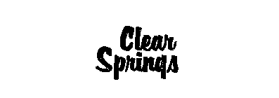 CLEAR SPRINGS