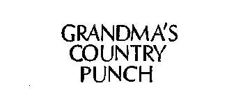 GRANDMA'S COUNTRY PUNCH