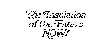 THE INSULATION OF THE FUTURE NOW!