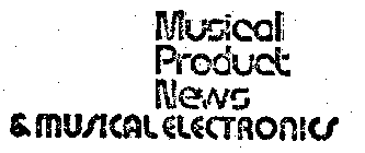 MUSICAL PRODUCT (PLUS OTHER NOTATIONS)