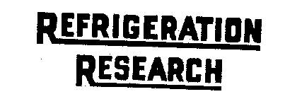 REFRIGERATION RESEARCH