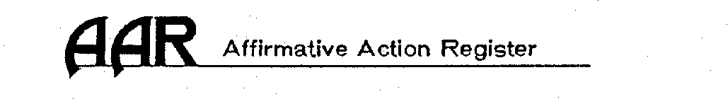 AAR AFFIRMATIVE ACTION REGISTER