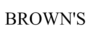 BROWN'S