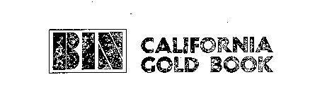 BIN CALIFORNIA GOLD BOOK