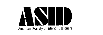 ASID AMERICAN SOCIETY OF INTERIOR DESIGNERS