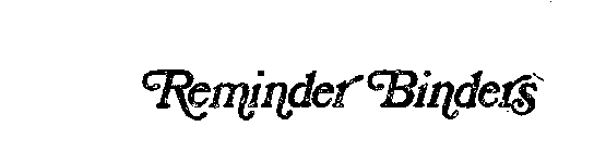 REMINDER BINDERS