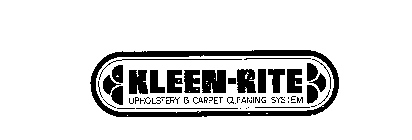 KLEEN-RITE UPHOLSTERY & CARPET CLEANINGSYSTEM
