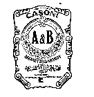 A & B  CASONI AMARETTO & BRANDY PRODUCTOF ITALY ESTABLISHED IN 1814 MADE AND BOTTLED BY COMPAGNIA FABRICAZIONE LIQUORI
