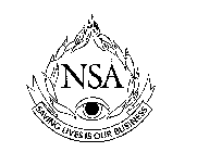 NSA SAVING LIVES IS OUR BUSINESS