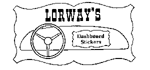 LORWAY'S DASHBOARD STICKERS
