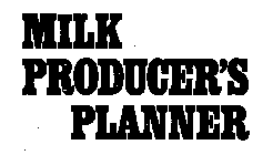 MILK PRODUCER'S PLANNER