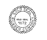 GOLD SEAL RUBBER COMPANY GOLD SEAL 1872