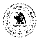 PATENT ART FROM THE HALL OF THE GREAT INVENTORS JULY 13. 1836