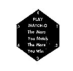 PLAY MATCH-O THE MORE YOU MATCH THE MORE YOU WIN