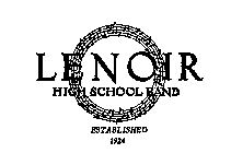 LENOIR HIGH SCHOOL BAND ESTABLISHED 1924