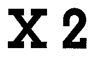 X 2