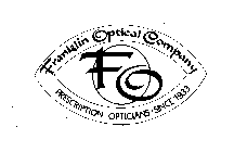 FRANKLIN OPTICAL COMPANY FO PRESCRIPTION OPTICIANS - SINCE 1933