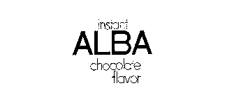 INSTANT ALBA CHOCOLATE FLAVOR