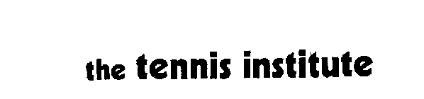 THE TENNIS INSTITUTE