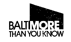BALTIMORE THAN YOU KNOW