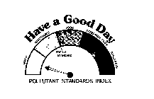 HAVE A GOOD DAY POLLUTANT STANDARDS INDEX