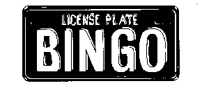 LICENCE PLATE BINGO