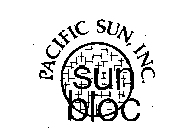 PACIFIC SUN, INC.  SUN BLOC