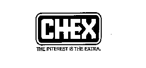 CHEX THE INTEREST IS THE EXTRA