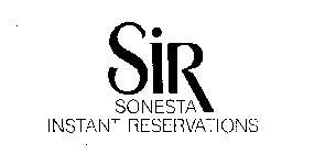 SIR SONESTA INSTANT RESERVATIONS
