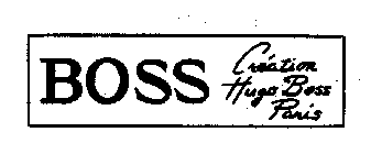 BOSS CREATION HUGO BOSS PARIS Trademark - Registration Number 1373892 -  Serial Number 73202800 :: Justia Trademarks