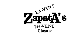ZA-VENT ZAPATA'S PRE-VENT CLOSURE