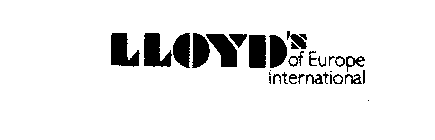 LLOYD'S OF EUROPE INTERNATIONAL