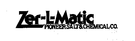 ZER-L-MATIC PIONEER SALT & CHEMICAL CO.