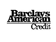 BARCLAYS AMERICAN CREDIT