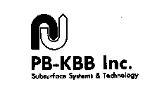 PB-KBB INC. SUBSURFACE SYSTEMS & TECHNOLOGY